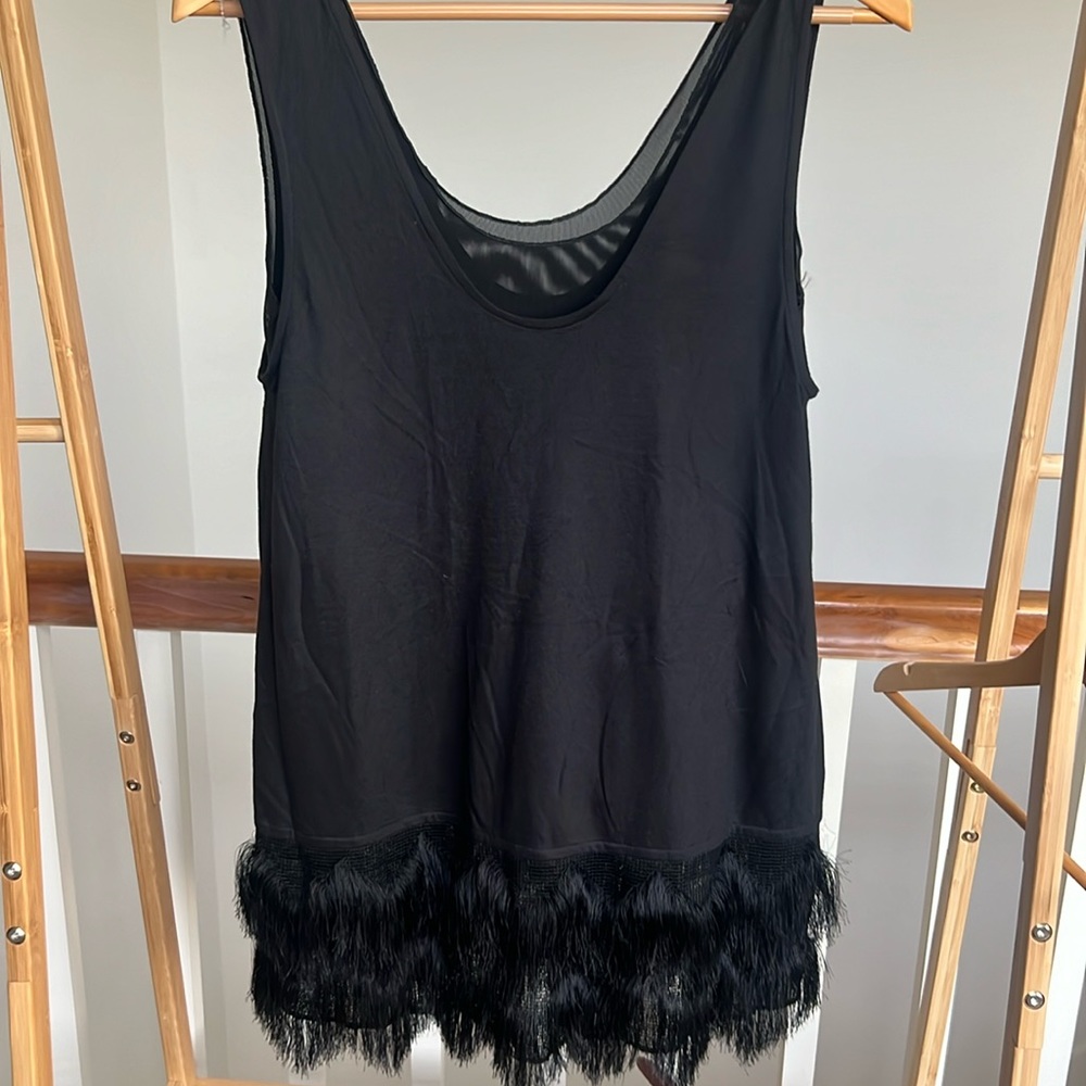 BR Fringe Tunic top / mini dress S